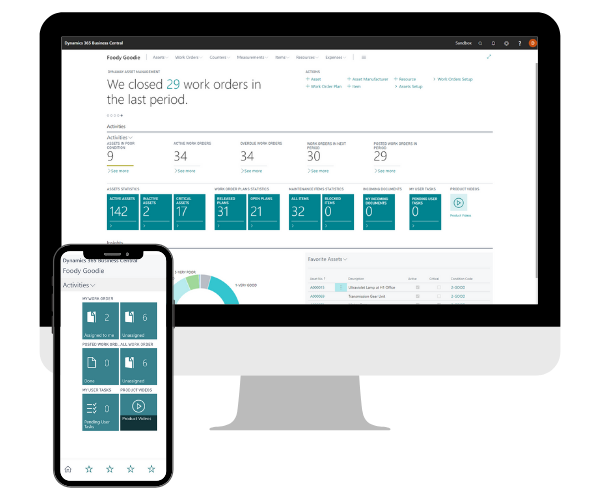 screenshot of Dynaway EAM